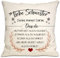 Du mutiger bist als du glaubst Kissenbezüge für Schwester von Schwester Bruder inspirierendes Geschenk für Liebe Schwester Geburtstag große kleine Schwestern Geschenk(Schwester-1)