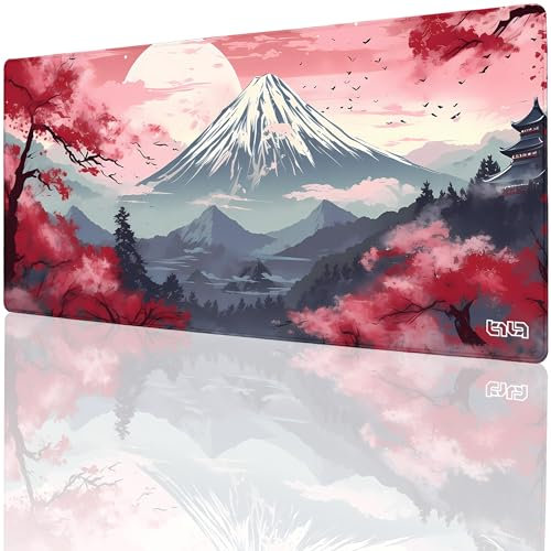 Tilt Premium Mauspad 900x400x4mm Gaming Mousepad XXL | Rutschfester Schreibtischunterlage Groß für Schreibtisch und PC Gadgets | Wasserdichter Desk Mat (Japanese Forest)