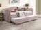 Vente-unique-Letto divano a scomparsa 2 x 90 x 190 cm Velluto Rosa - MATHILDE