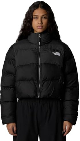 The North Face NF0A89JCKT0 W CROPPED SAIKURU Jacket Femme TNF BLACK/ASPHALT GREY Taille XL