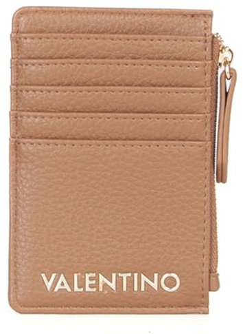 VALENTINO Post Re Credit Card Case Camel/Moro