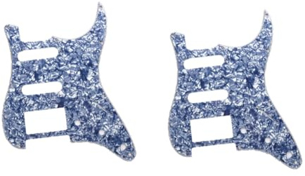 Qussedser Guitar Accessories Electric Guitar Pickguard Front Cover Electric Guitar Pickguard Gray Pearl