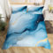 Dark Blue Marble Comforter Cover For Adults Women,Abstract Marble Grain Bedding Set Double For Kids Boys,Navy Blue Gradient Marbling Duvet Cover Watercolor Marble Art Quilt Cover 3 Pcs