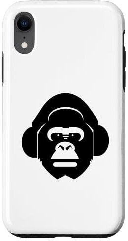 Gorilla Headphones Design Cool Music Lovers Case for iPhone XR