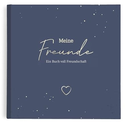 KIND OF HAZEL Freundebuch für Erwachsene – Poesiealbum zum Ausfüllen für beste Freundin, Kollegin, Abschied, Geburtstag – Gästebuch, Bucket List, Erinnerungsbuch – Blau