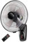 SAYEYBU Ventilador Montaje en Pared Industrial Oscilante Ajustable, Ventilador Montaje en Pared Ajustable 3 Velocidades Y 5 Aspas, Alta Velocidad/Negro/Servicio Pesado Exterior,16in