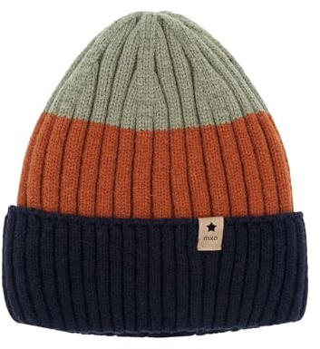 maximo Kids-Beanie Streifen Umschlag, Vollfutter