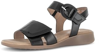 Gabor Damen Riemchensandalen, Frauen Sandalen,grau,beige,Lack,braun,klassisch,Komfort-Mehrweite,modisch,orthopaedisch,pink,schwarz,44 EU / 9.5 UK