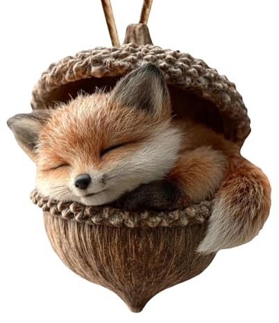 Weihnachten Acryl Tier Deko, Acryl 2D Flach Anhänger Tier Weihnachtsbaumanhänger, Lebendiger Eule Eichhörnchen Igel Häschen Vogel Anhänger, Weihnachtsdeko Saisonale Dekoration Für Wohnzimmer Zuhause