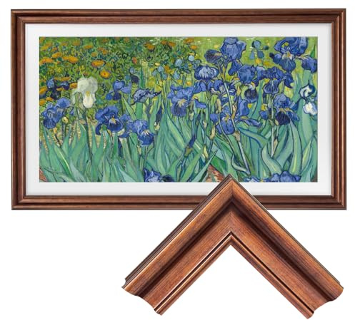 Samsung The Frame TV Bezel/Mounts Gilded Walnut,Compatible ONLY with Samsung The Frame TV 50(Fits 2021-2026 models, model codes:50LS03A/B/C/D/FA/HE) (Gilded Walnut, 50-LS03)