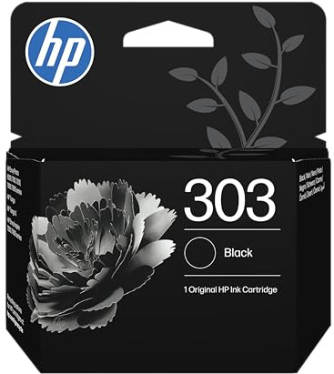 HP 303 Schwarz, Original Druckerpatrone | Tinte für HP Envy 6200, 7100, 7800, HP Envy Photo 6200, 7100, 7800, HP Tango, HP Tango X, ~200 Seiten (T6N02AE)