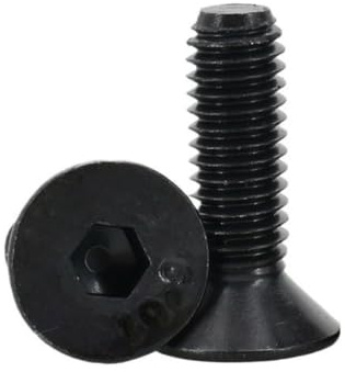2-10PCS M5 M6 M8 M10 DIN7991 Vite A Esagono Incassato Grado 10.9 Viti for Bulloni A Testa Svasata In Carbonio(50mm,M10 (2Pcs))