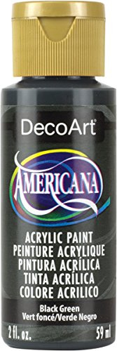 DecoArt Americana Acrylic Paint, 2-Ounce, Black Green
