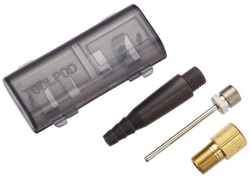 BBB CyclingValveKitVentilset AccessoriesfürBBB DualHead-, ThreadHead- und AutoHead-Standpumpen|Ventil-Adapter und Dunlop-Adapter, Schwarz