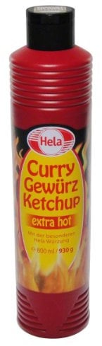 New Hela German Sauce Curry Ketchup BBQ Currywurst Tomato Fries Burger HOT Spicy (Curry Ketchup (Extra Hot), 800ml)