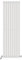 iBathUK Strata Tall Vertical Radiator, Single Oval Panel Radiators, 1600x480mm Slim Radiator, Wall Mounted for Bathroom,Kitchen,Living Room - White