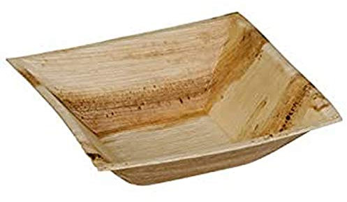 25 Barquettes Carrées Kheops Palmier 16 x 16 cm - 450 Ml