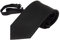 PB Pietro Baldini Krawatte mit Gummizug - Bereits Gebundene Krawatte im Satin Finish - 51 x 7 cm - schwarz