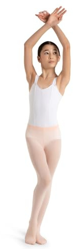 Capezio Girls' Ultra Soft Transition Tight, Ballet Pink, One Size (2-6)