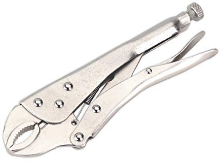 Sealey S0487 Locking Curved Jaw Pliers, 215mm