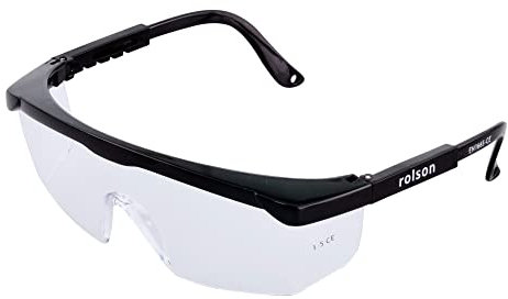 Rolson - Gafas de seguridad, montura negra