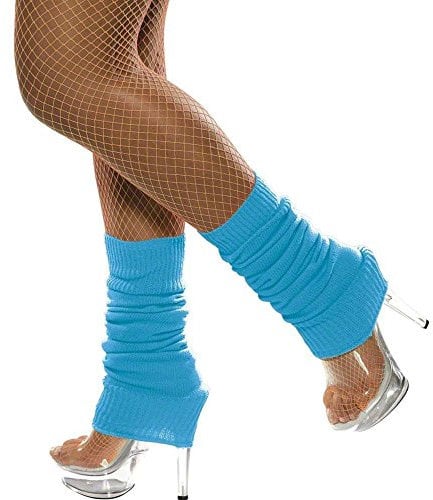 Smiffys Beinwärmer, Neon-Blau
