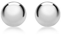 CARISSIMA Damen 6 mm Ball Ohrstecker 18k (750) Weißgold