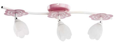 ALFA MARIA Pink/Rosa 3 Deckenleuchte Deckenlampe Kronleuchter Kinderzimmerleuchte Kinderzimmerlampe