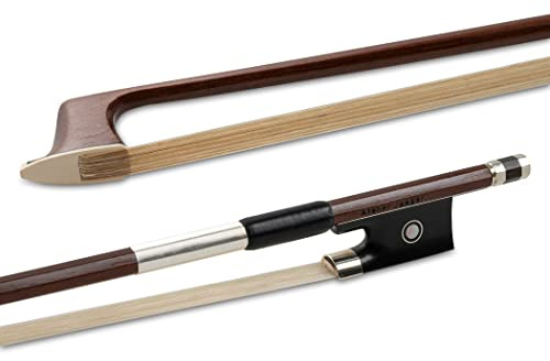 GEWA Violinbogen Massaranduba Student 4/4, Naturhaar, kantige Stange, ausgesuchte Qualität