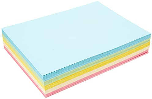 House of Card & Paper A4 160 gsm Card - Assorted Pastel Colours (Pack of 250 Sheets)