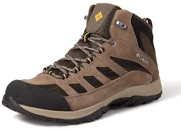 Columbia Crestwood Mid WP wasserdichte Wanderstiefel für Herren, Braun (Cordovan x Squash), 46 EU