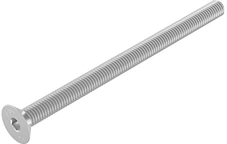 Vis à tête fraisée SECCARO M6 x 90 mm, acier inoxydable V2A VA A2, DIN 7991 / ISO 10642, à six pans creux, 20 pièces