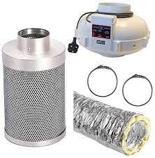 Rhino Twin Speed Fan and Carbon Filter Kit 100mm/4inch - Combi Ducting