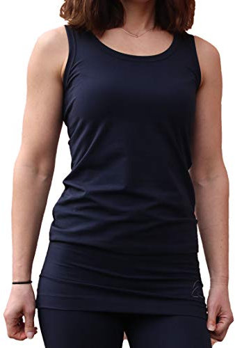 ESPARTO Yoga Tanktop Auron in Bio-Baumwolle (Nachtblau, L)