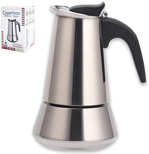 Cuperinox - Cafetière Italienne à Expresso - Acier Inoxydable - 12 Tasses