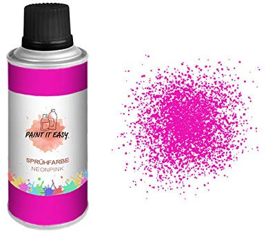 PAINT IT EASY Sprühfarbe, Sprühbastellack, Farbspray, 150ml, Neonpink