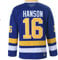 Hanson Brothers Charlestown Chiefs 16 Jack 17 Steve 18 Jeff Slap Shot Movie Ice Hockey Trikot, 16 Blau, L