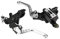 Longzhou 1 paire 7/8(22mm) universel moto frein embrayage maître-cylindre réservoir leviers levier d'embrayage de frein(silver)