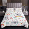 Tbrand Kinder niedlichen Koala Tagesdecke 220x240cm Karikatur Tier Regenbogen Steppdecke Mädchen Schöne Blumenblumen Bettüberwurf Kleinkind Bunte Wohndecke Ultra weich
