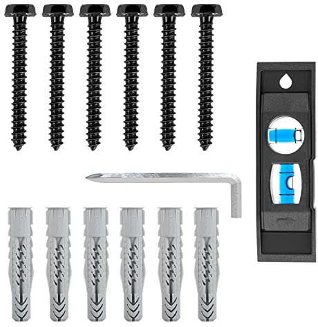 Mounting Dream Schrauben Set zur Montage der TV-Wandhalterung an der Holz- oder Betonwand, inklusive Fischer Dübel, hochfester M8 Zugschraube, MD5753-03