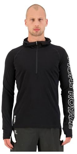 Mons Royale Herren Temple Tech Hoodie, Black, L