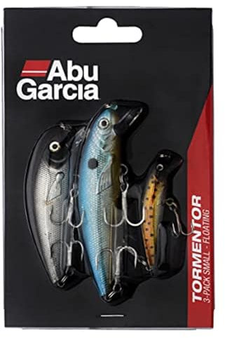 Abu Garcia Tormentor Minnow Crankbait Köder - 3er Pack - Wobbler - Forelle, Barsch, Lachs, Hecht, Zander, Varied