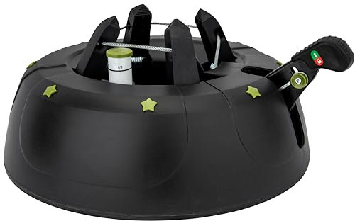 Star-Max Christbaumständer Modell Pro Nature 1 by F-H-S, Baumhöhe bis 2,0m, aus 100% recyceltem Kunststoff, mit Fußhebel-/und Einseiltechnik, anthrazit