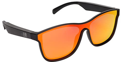 Audio Sunglasses with Open Ear Headphones, Sport Wireless Bluetooth Audio Sunglasses Hands Free for Outdoor Sports, HIFI Stereo(Red)