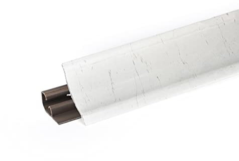 DQ-PP 3m WINKELLEISTE | Marmor Marquina Weiss | 23 x 23mm | PVC | Küchenleiste Arbeitsplatte Abschlussleiste Leiste Küche Küchenabschlussleiste Wandabschlussleiste Tischplattenleisten
