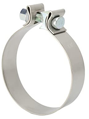 Tbest Exhaust Seal Clamp, Universal Exhaust Band Seal Clamps Rustproof Muffler Clamp High Hardness for Downpipe Header Manifold(4 inches)