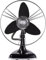 bimar VTM34.NE Ventilatore da Tavolo Vintage 35W, Corpo in Metallo, Elica Ø 30cm con 3 Pale in EVA, Comandi Vintage con Levetta Selettore 3 Velocità, Orientabile Destra Sinistra
