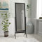 Vida Designs Nishano Rectangular Mirror Full Length Free Standing Wooden Cheval Rotating Bedroom Hallway Dresser Black