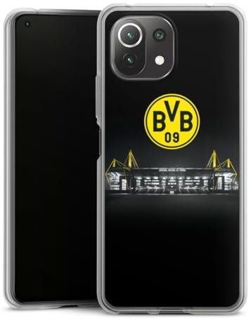 DeinDesign Silikon Hülle kompatibel mit Xiaomi Mi 11 Lite 5G NE Case transparent Handyhülle BVB Stadion Borussia Dortmund