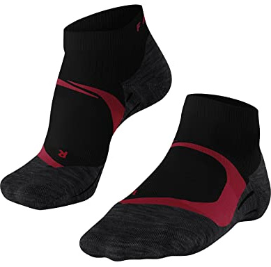 FALKE Damen Laufsocken RU4 Endurance Cool Short W SSO Funktionsmaterial antiblasen 1 Paar, Schwarz (Black 3008), 37-38